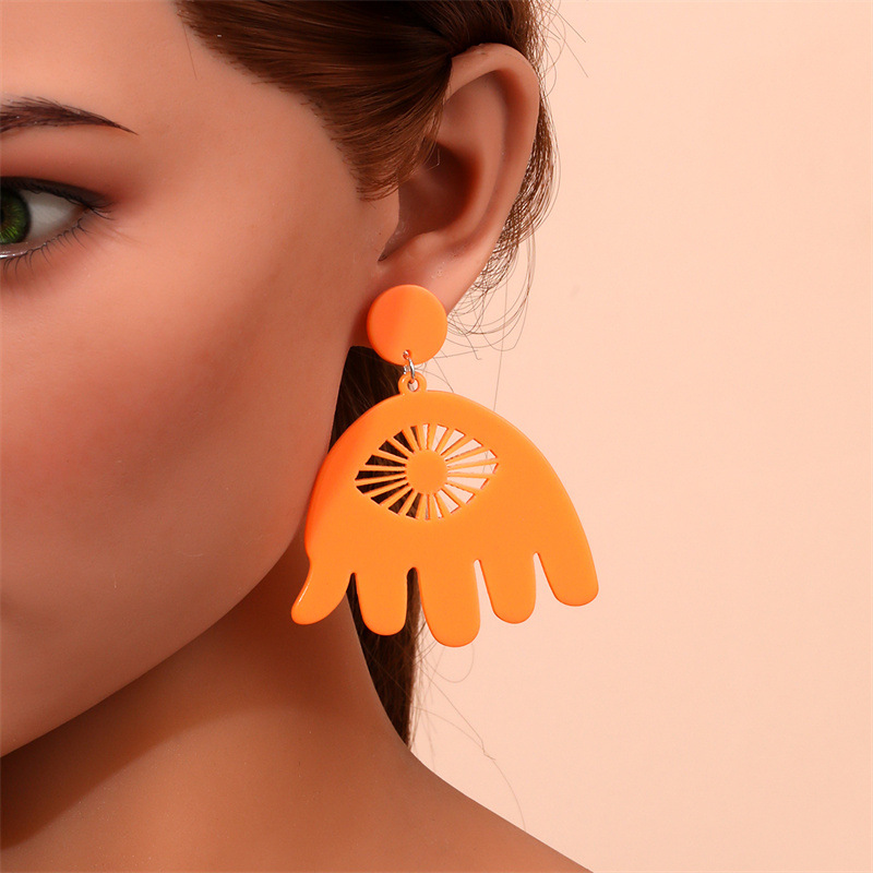 Fashion Cross Arylic Polishing Women's Ear Studs 1 Pair display picture 74