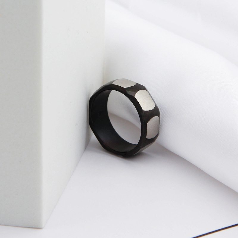 Retro Geometric Stainless Steel Unisex Rings display picture 1