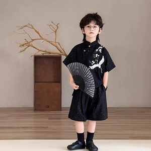 2025 Hit Boys Tang Suit Cust, костюм, черный фон цветочный цвет