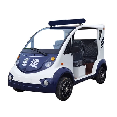 Manufacturer of Sightseeing Patrol Vehicles, Fully Enclosed 5-Seater and 8-Seater Vehicles for Factory, Community, Property Security, and Campus Use, Open Four-Wheel Patrol Vehicles (Elektrikli qolf avtomobilləri) - 2-rows-semi-closed