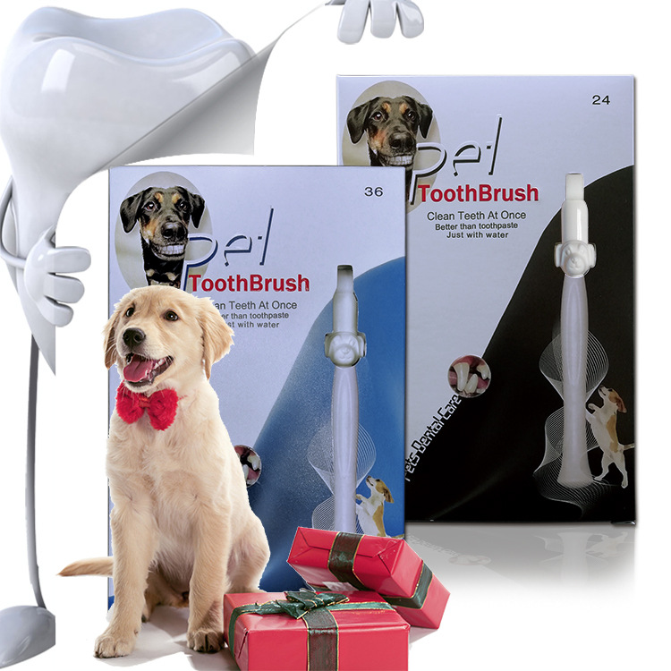 寵物牙刷 新品 狗用潔牙擦 便攜式潔齒工具 貓狗口腔護理產品