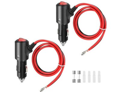 Siqaret yandırıcısı – cigarette lighter plug with wire - with-switch-switch-with-light-1m-40-terminal