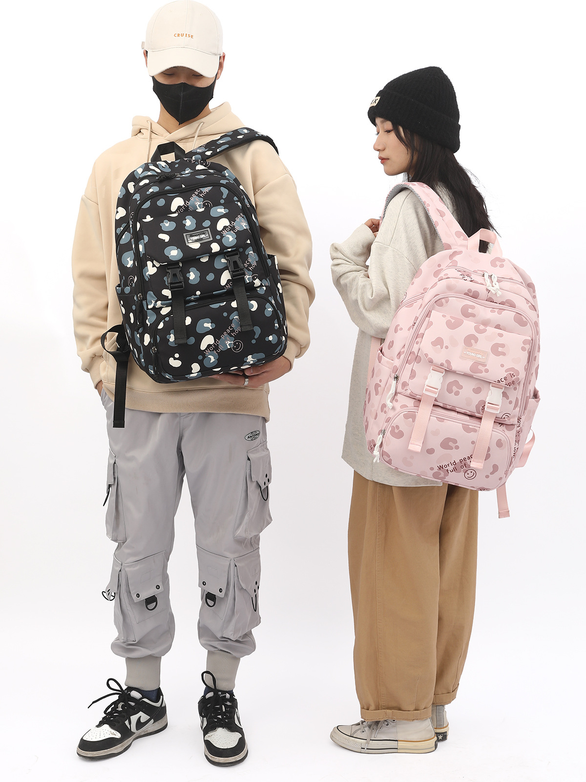Niños impreso ligero mochila niñas de alta calidad INS de gran capacidad estudiante de secundaria mochila de los hombres de la escuela secundaria