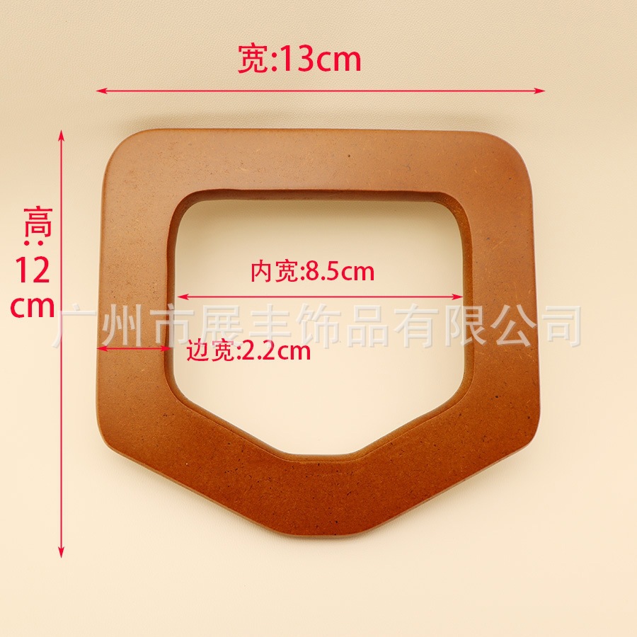 Manufacturer wholesale wooden handles, square wooden handles, DIY woven bag handle accessories, exclusively for cross-border sales
