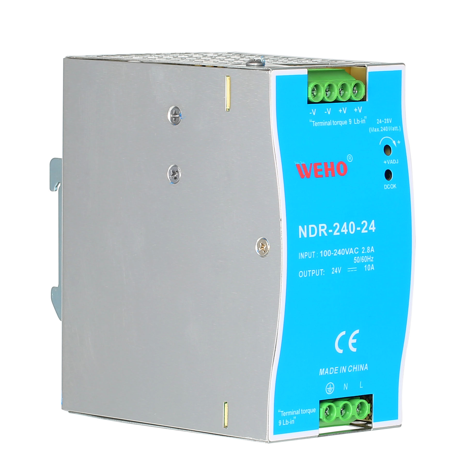 ΰ������ֱ��NDR-240W 24V 48V�������쿪�ص�Դ���й�����ѹ���