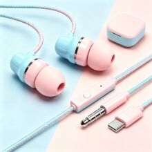 Y源工厂直发X8入耳双色线 高颜值带麦双声道有线耳机量多优惠