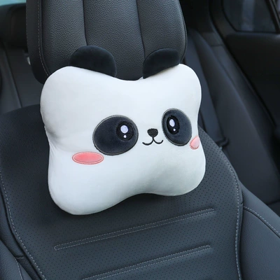 Waist support, seat driving waist support cushion car - car-headrest-little-panda-removable-and-washable