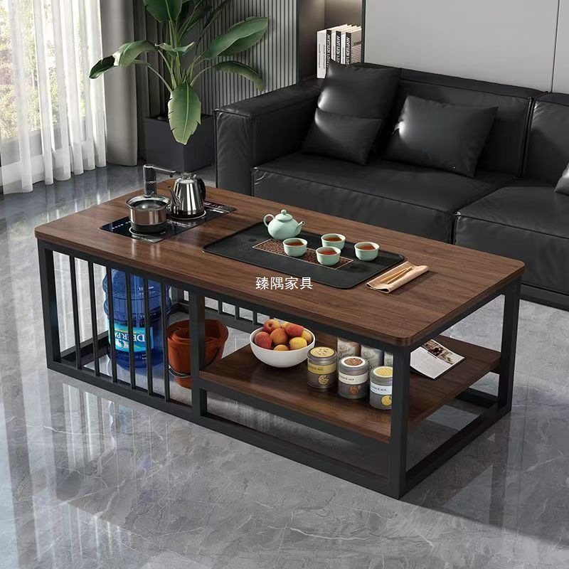 Mesa de té sala de estar doméstica pequeña oficina de tipo hogar totalmente automática pequeña mesa de té fácil de preparar conjunto de té todo en una mesa de té kung fu