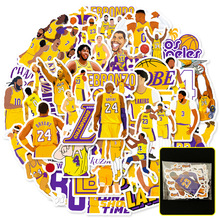 50張NBA-湖人隊貼紙 跨境籃球湖人24號Kobe Bryant黑曼巴科比貼紙