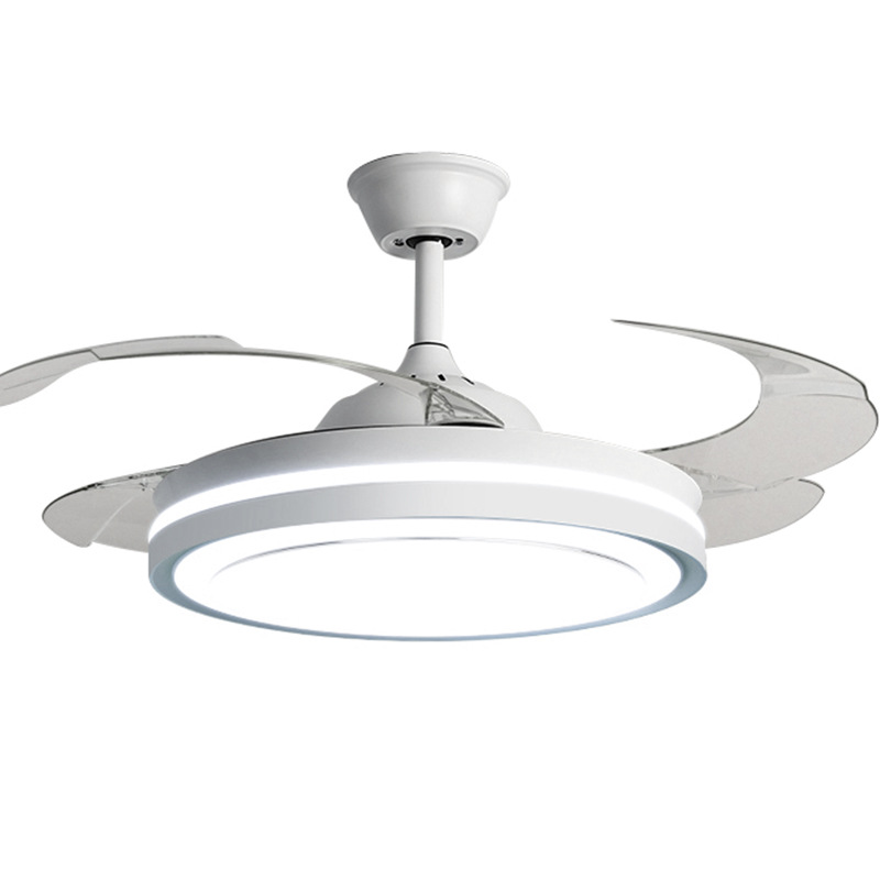 Protección para los ojos lámpara de ventilador invisible lámpara de techo ventilador de techo para el hogar sala de estar comedor dormitorio lámpara de ventilador nórdico lámpara colgante integrada image 6