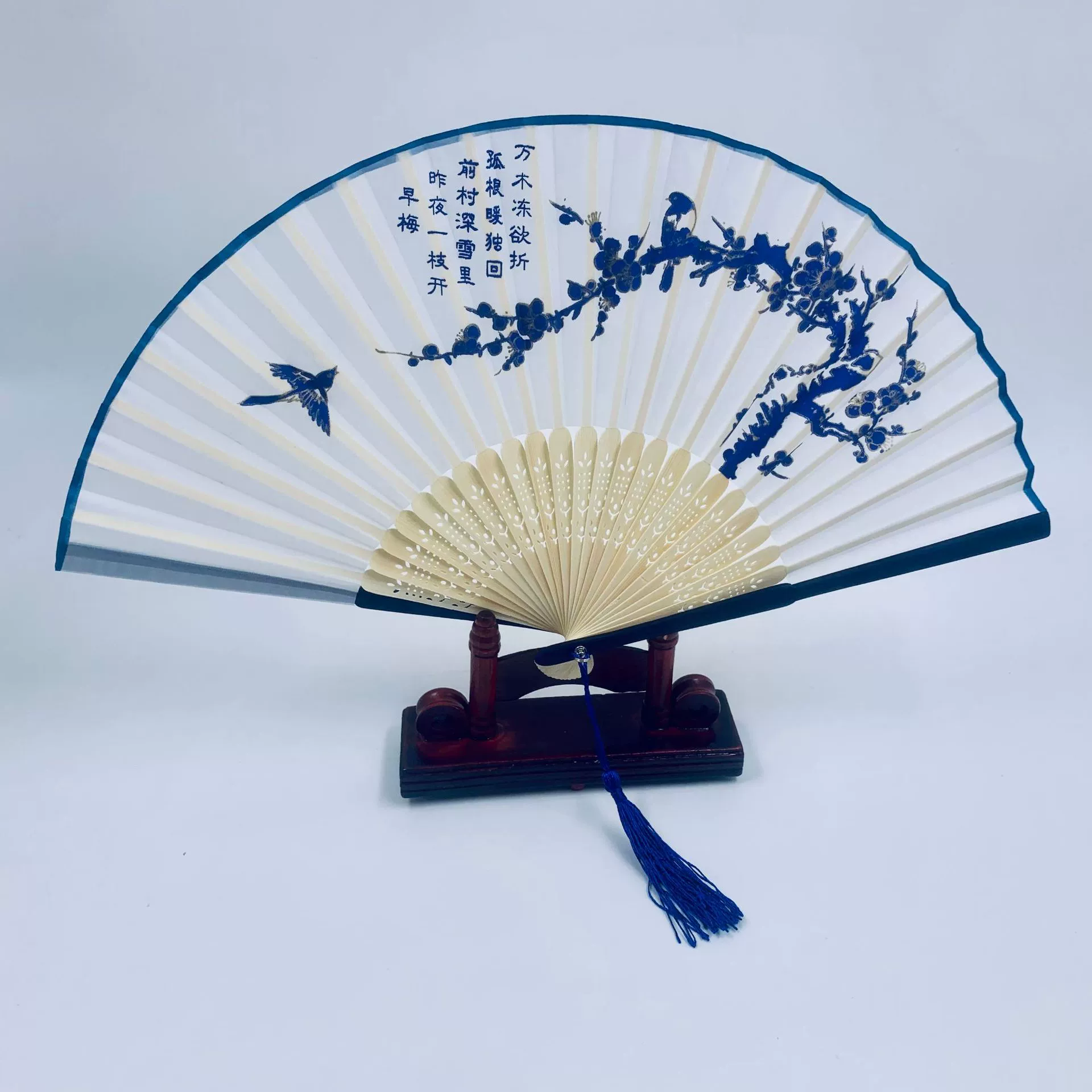 Folding Hand Fan Hanfu Style, Silk-screen Print, High-definition Patterns, Fine Workmanship