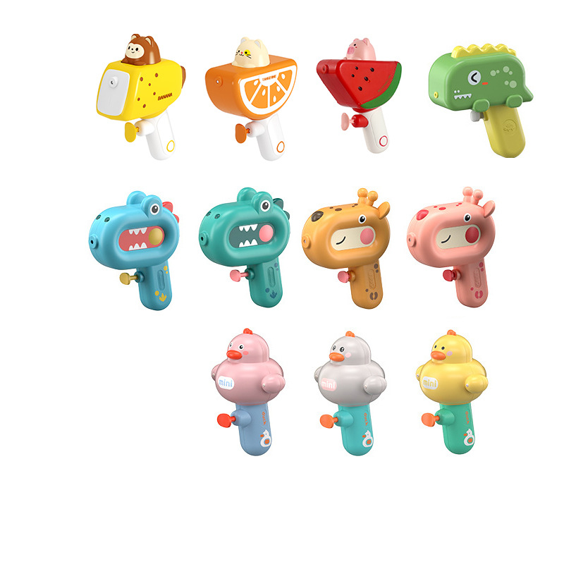 Fábrica de juguetes personalizados para niños pistolas de agua para niños y niñas mini juguetes de agua de dibujos animados pequeños