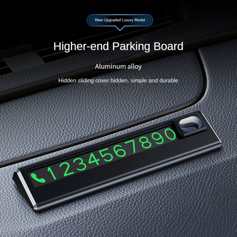 Автомобильная временная парковочная карта Автоматическая цифровая светящаяся парковочная карта для телефона