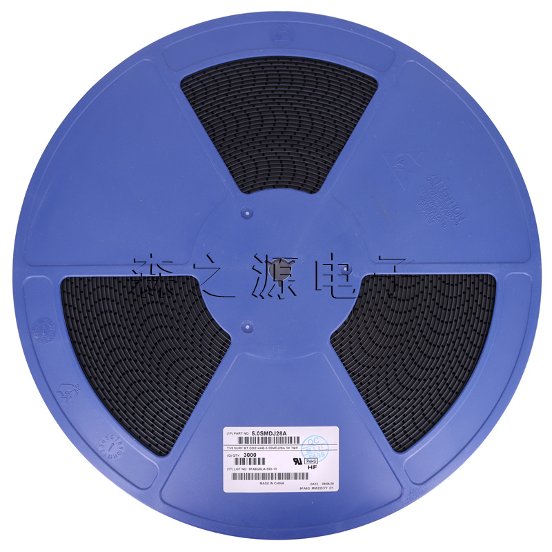 5.0SMDJ28A 贴片TVS瞬变电压抑制二极管 5000W 单向 28V DO-214AB