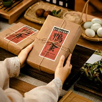 Новая культурная и творская подарочная коробка для фестиваля лодок-драконов Упаковка китайского стиля ретро пельмени соленая утиная яйцо упаковочная коробка подарочная коробка пустая в наличии