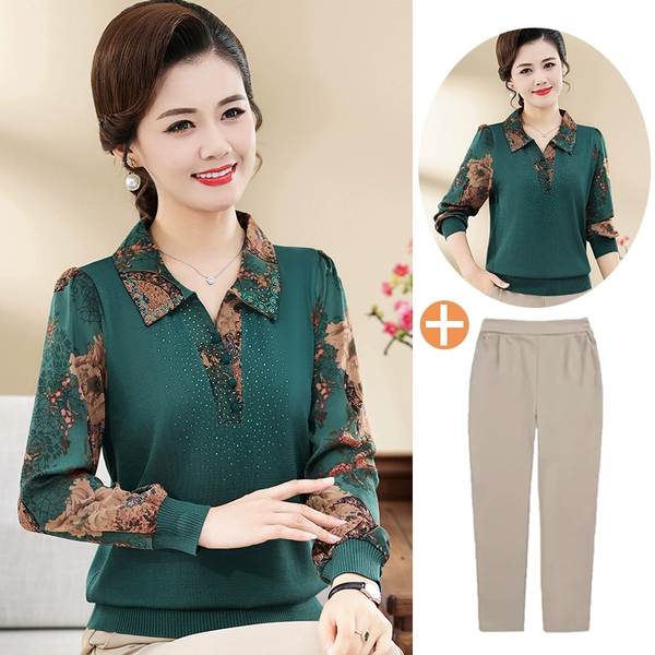 Green khaki trousers