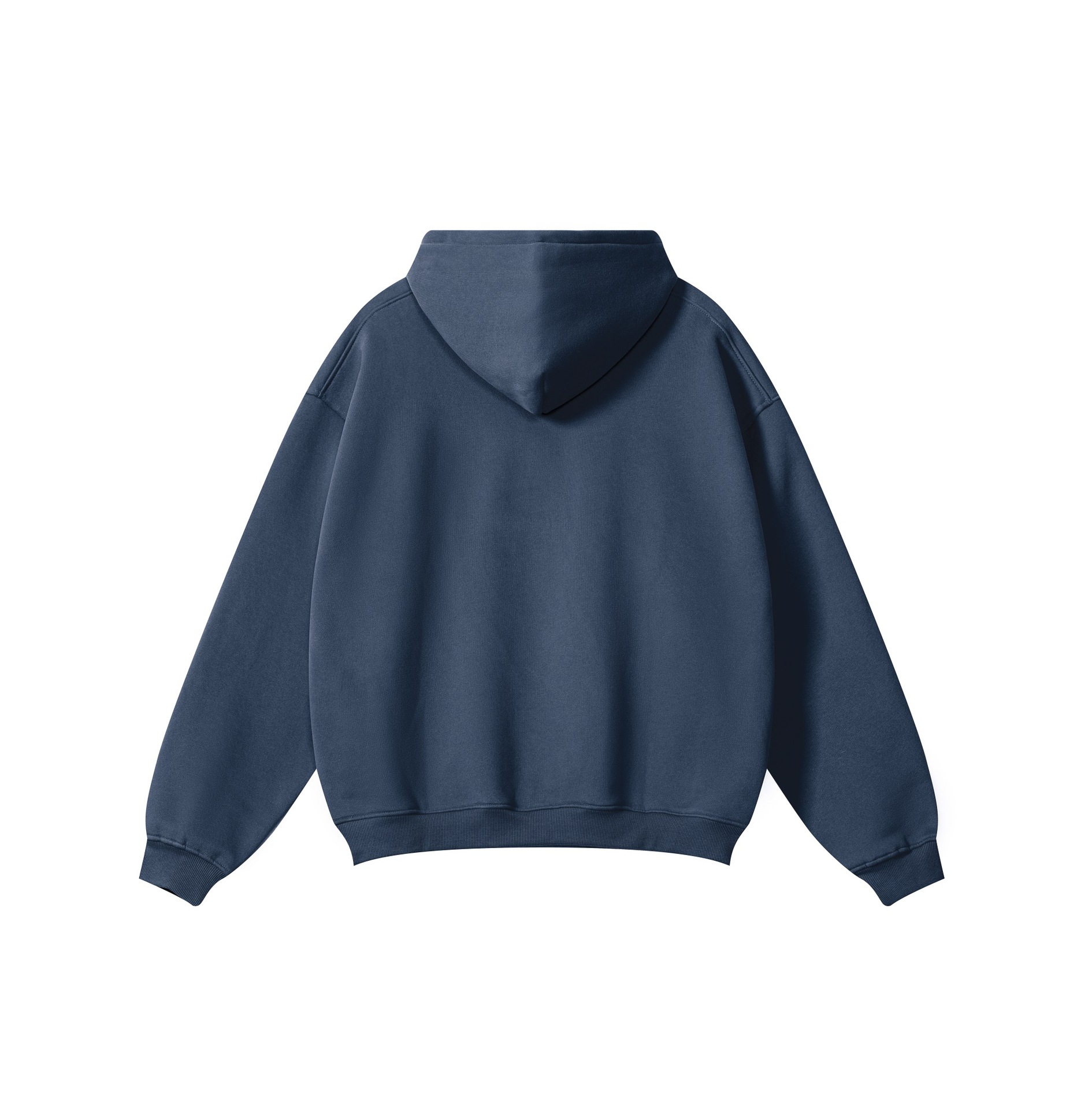 Vêtements pour hommes tendance de la rue, style décontracté de base, couleur unie, plus velours, tricot, casquette de sport, pull à capuche_voghion.com