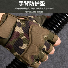 Sports half-finger gloves for male military fans spring and summer outdoor gloves for women fitness non-slip cycling fingerless paratrooper tactical gloves