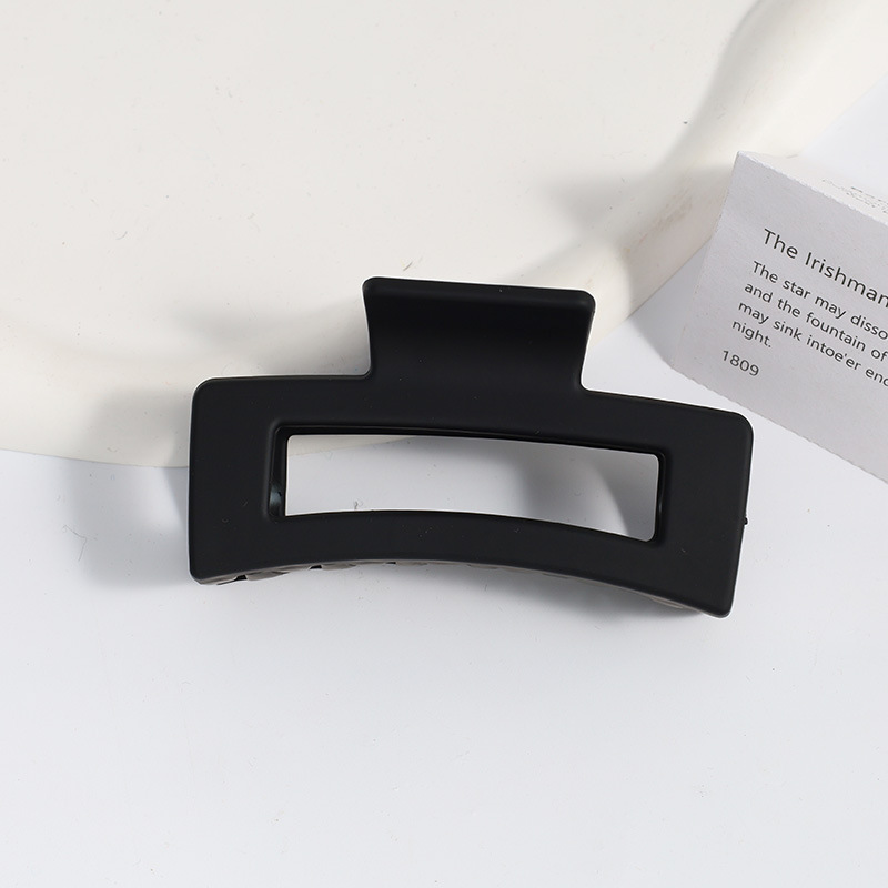 Amazon Venta caliente Frosted clip grande geométrica trasera horquilla elegante temperamento tiburón clip de alto grado tocado