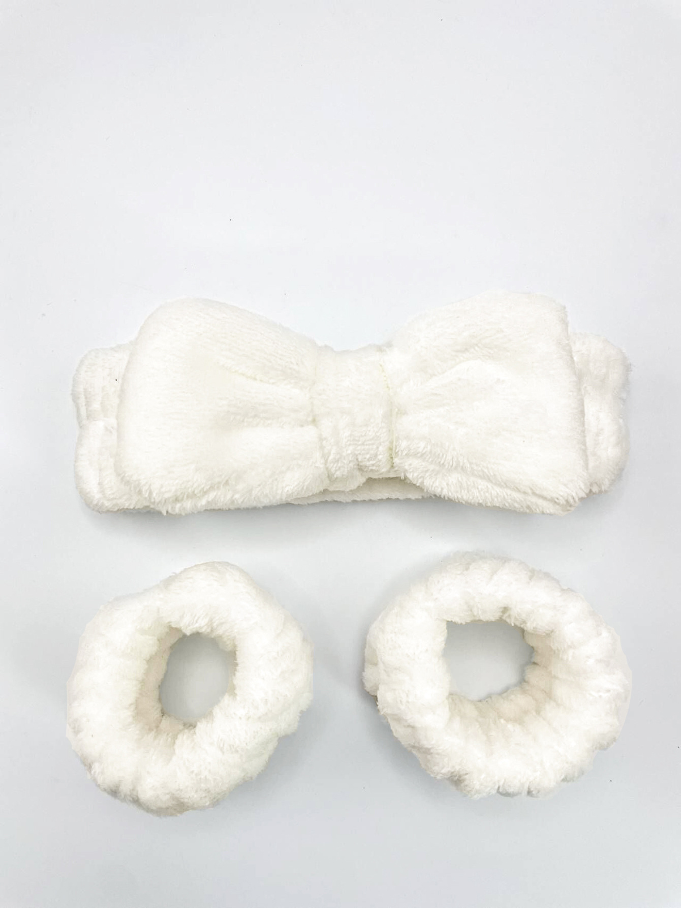 Arco banda de pelo al por mayor de las niñas de color sólido todo partido de maquillaje absorbente de sudor-limpieza lavado de cara correa de muñeca de franela banda de pelo