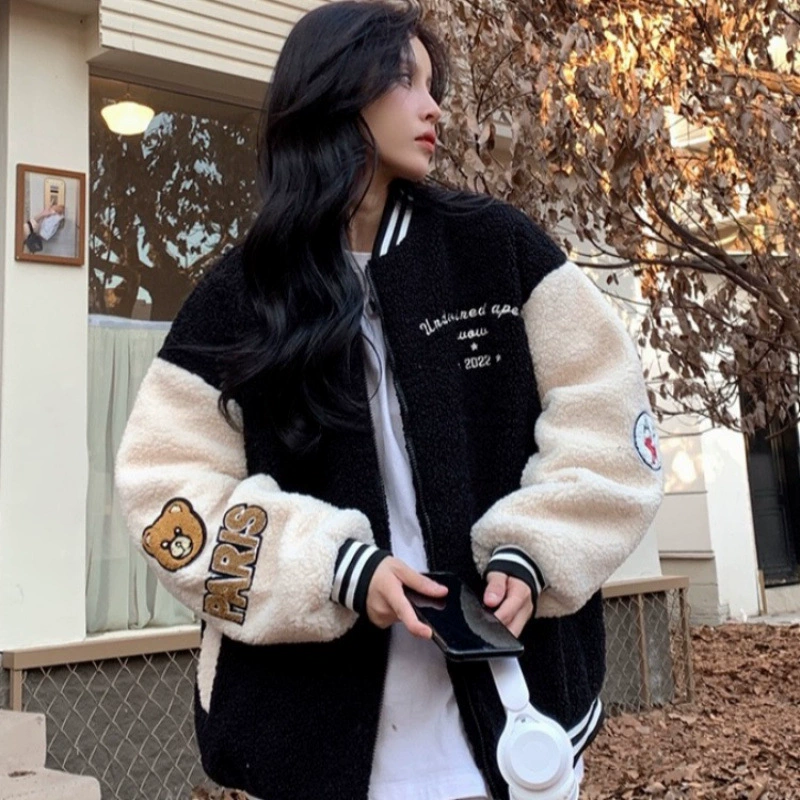 На самом деле новая зимняя овечья шерсть пальто