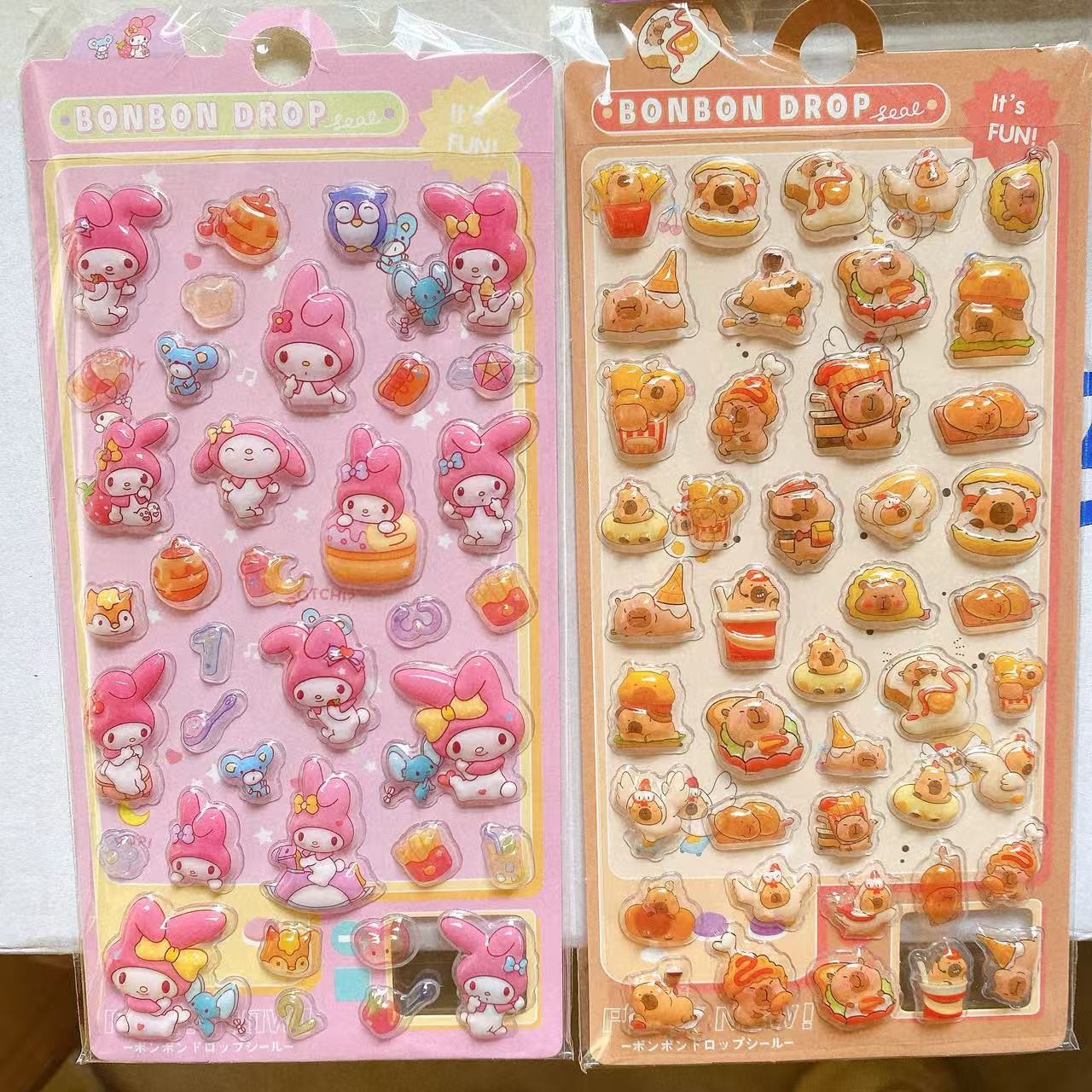 3D estereoscopio en relieve pegatinas pegatinas decorativas pegatinas de taza de agua pegatinas dibujos animados burbujas pegatinas lotes de premios regalos