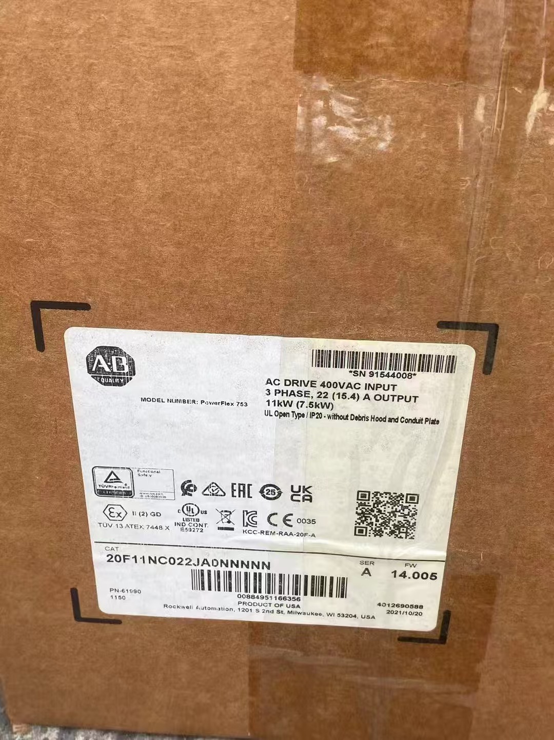440N-Z21S26H 美国罗克韦尔A.B 模块 PLC 变频器