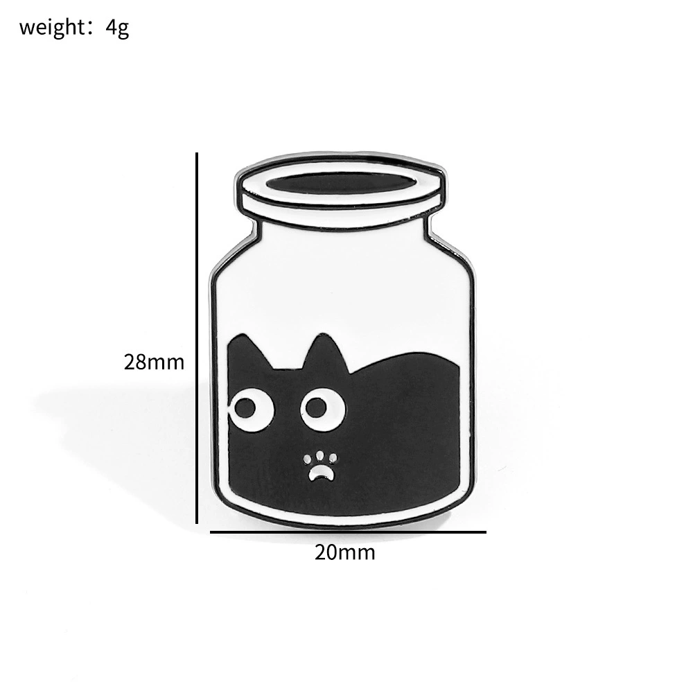 Cartoon creative brooch, ink, badge, accessory
