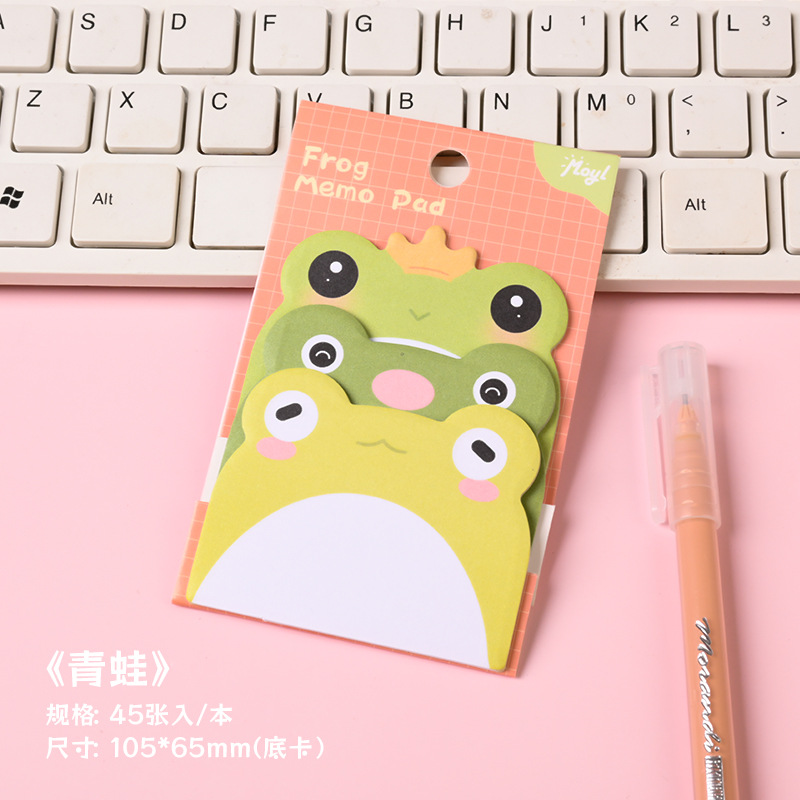 dibujos animados creativos adorables pegatinas de animales desgarrables cuaderno de notas con papel de notas de alto valor facial n pegatinas