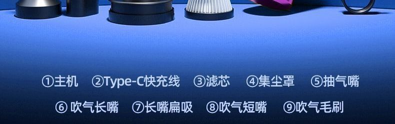 Powerful indoor car vacuum cleaner with quality grooves, small rechargeable handheld vacuum for sofa, windows, home and car use