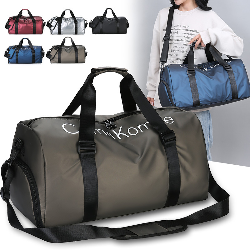 Nuevas letras bolsas de mano de corta distancia, bolsas de viaje de gran capacidad, bolsas de entrenamiento deportivo, bolsas de viaje de negocios, bolsas de almacenamiento de zapatos independientes