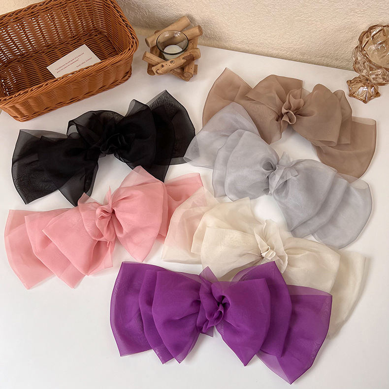 Fashion Bow Shaped Headdress Women's Floating Oversized Barrettes Hairpin display picture 2