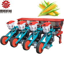 悬浮式玉米施肥精播机厂家 四轮车带的多行春仿形苞米大豆种植机