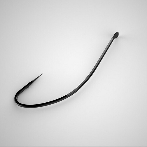 Akita fox fish hook with black red worm earthworm long handle thin strip traditional fishing crucian carp winter fishing lake library fishing hook bag