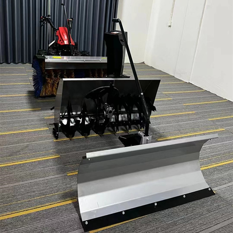 手推式电动推雪铲 粮食摊铺晾晒机马路积雪扫雪机