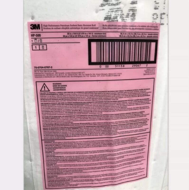 Genuine 3M HP-500 Rolled Oil-absorbing Cotton, High-efficiency Oil-absorbing Roll, Lake Oil Stain, Wet Head Oil Leakage