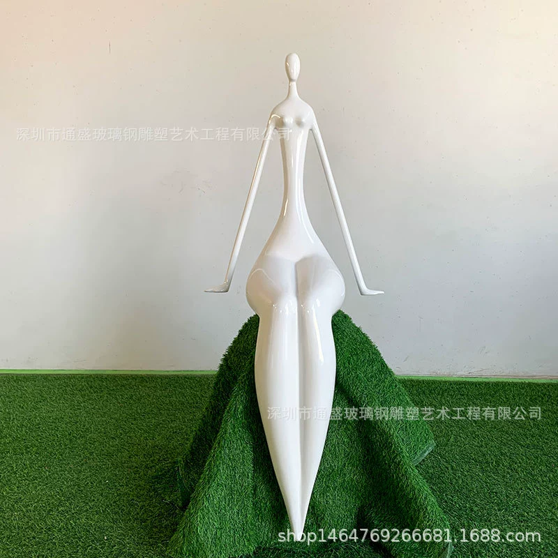 Отель смолы волокна эскиз декоративных украшений FRP абстрактная фигура скульптура креативная красивая ремесленная модель