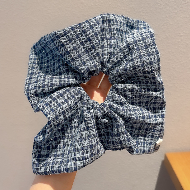 Nuevo punto ondulado anillo de pelo de intestino grueso arco cuadrado anillo de pelo de alta sensibilidad adornamiento de pelo dulce toalla cuadrada cuerda de cabeza cuerda de cabello boutique