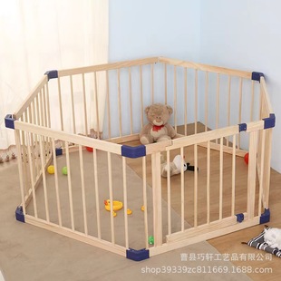 Wooden Children's Crawling Fence Baby Room Protective Fence Home Baby Crawling Toddler Safety Guardrail Foldable