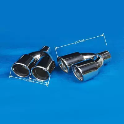 Manufacturer's In-Stock Dual Y-Type U-Type Stainless Steel Blue-Plated Modified Car Tailpipe Exhaust Muffler (Exhaust pipe) - 02-52003-u-shaped