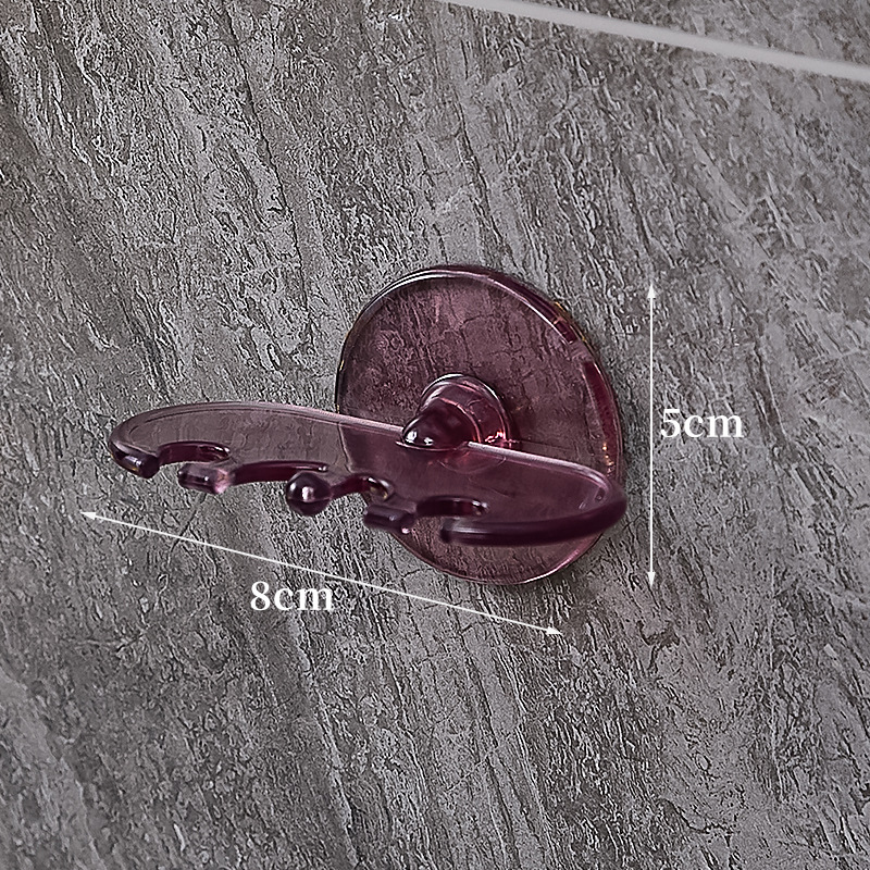 Estante de cepillo de dientes creativo Estante de almacenamiento de pared sin perforación Estante de almacenamiento Estante de baño Suministros de baño Estante de pasta de dientes de plástico