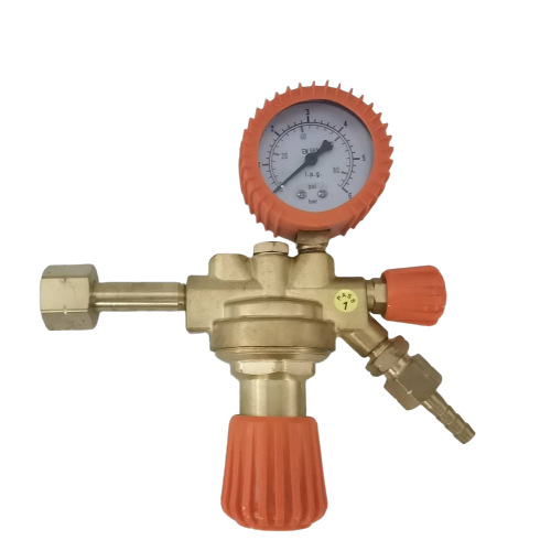 欧洲款意式氧气减压器 外贸供应双表头大阀体O2气体减压阀