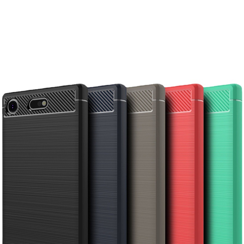 For Brushed Sony Xperia XZ1Mini Phone Case XZ1Compact Protective Case Silicone Drop-resistant Soft Case