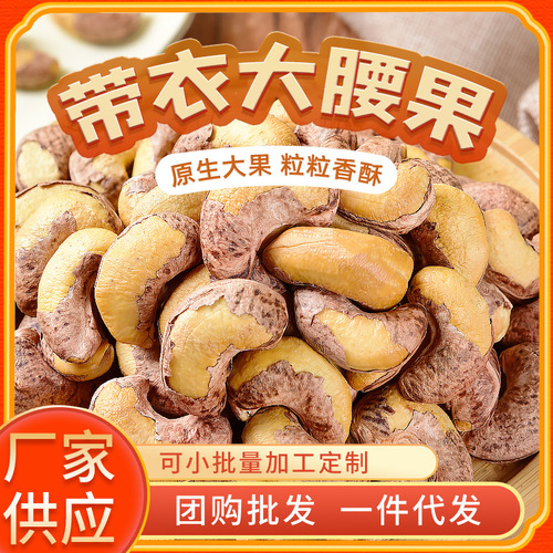 Original Flavor Crispy Cashew Nuts 500g Canned Nuts With Shell Cashew Snack Dried Fruits Roasted Cashews Wholesale