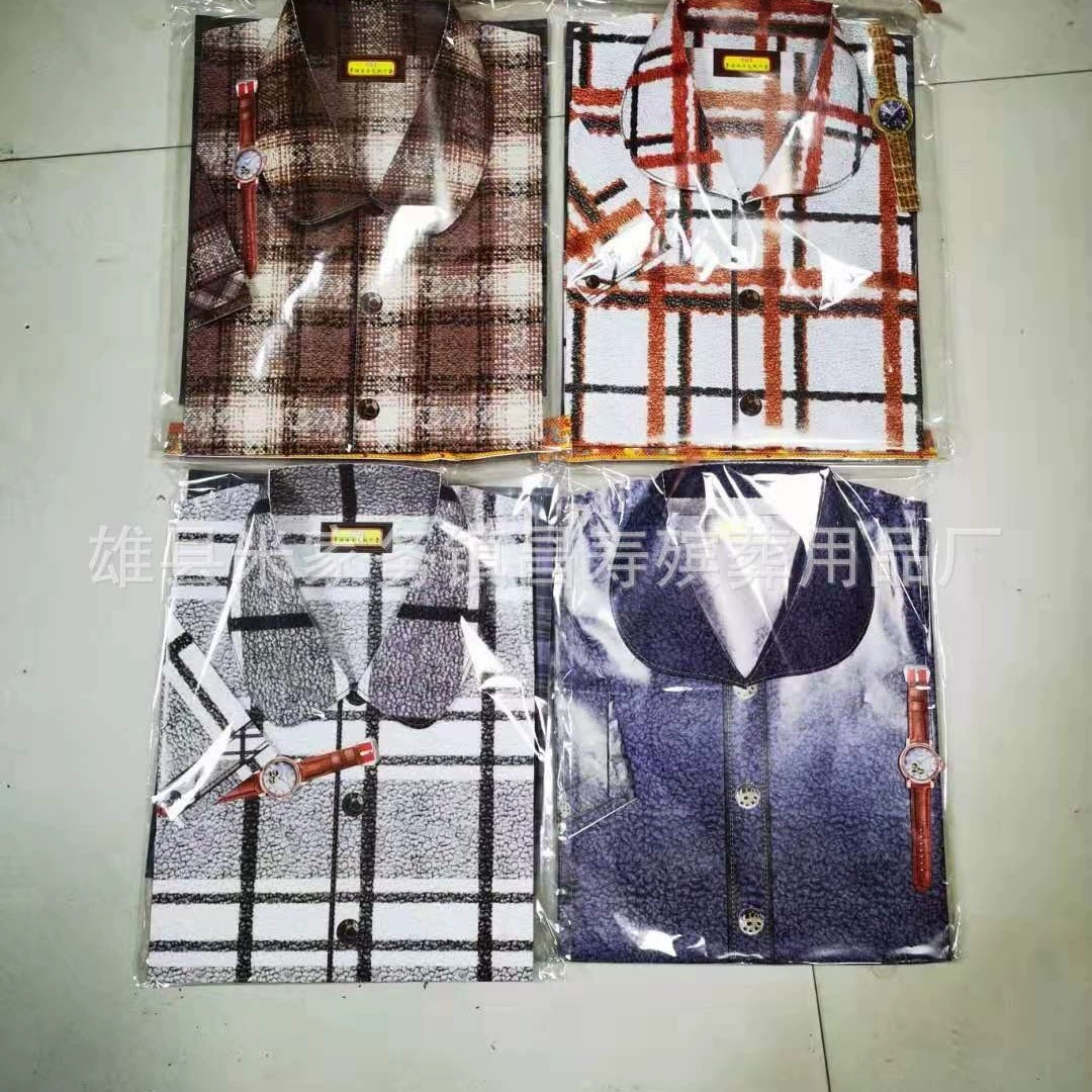 Похоронные принадлежности, жертвенная бумага, холодная одежда, всесезонная одежда, имитация бумажной одежды, холодная одежда 1 октября, рубашки, костюмы, костюмы Тан.