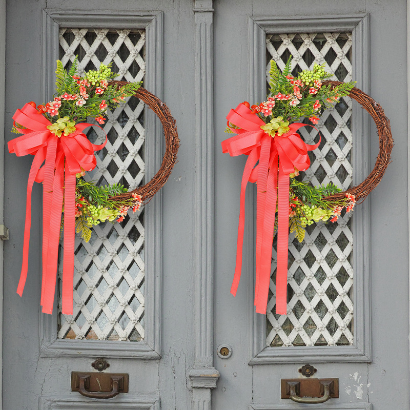 Hong Kong amor flor artificial al por mayor 2024 nuevo arco cinta rama muerta Garland patio Aire Libre decoraciones del partido