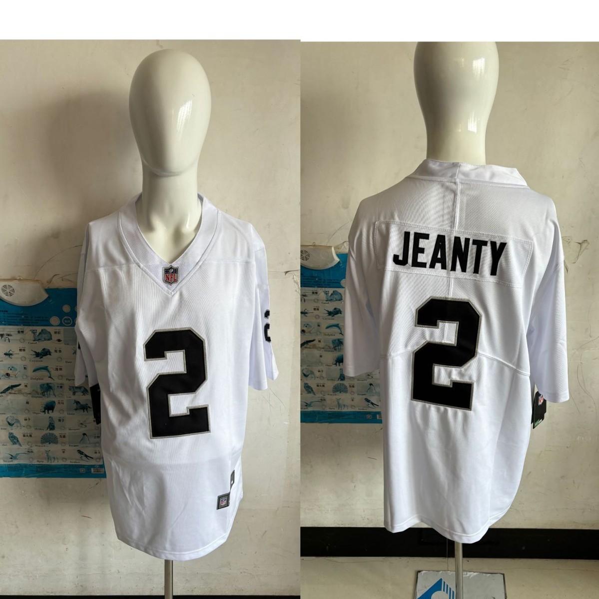 2026 NFL Raiders Short-Sleeve Jersey, Second Generation Embroidered, Export Version, Las Vegas Raiders