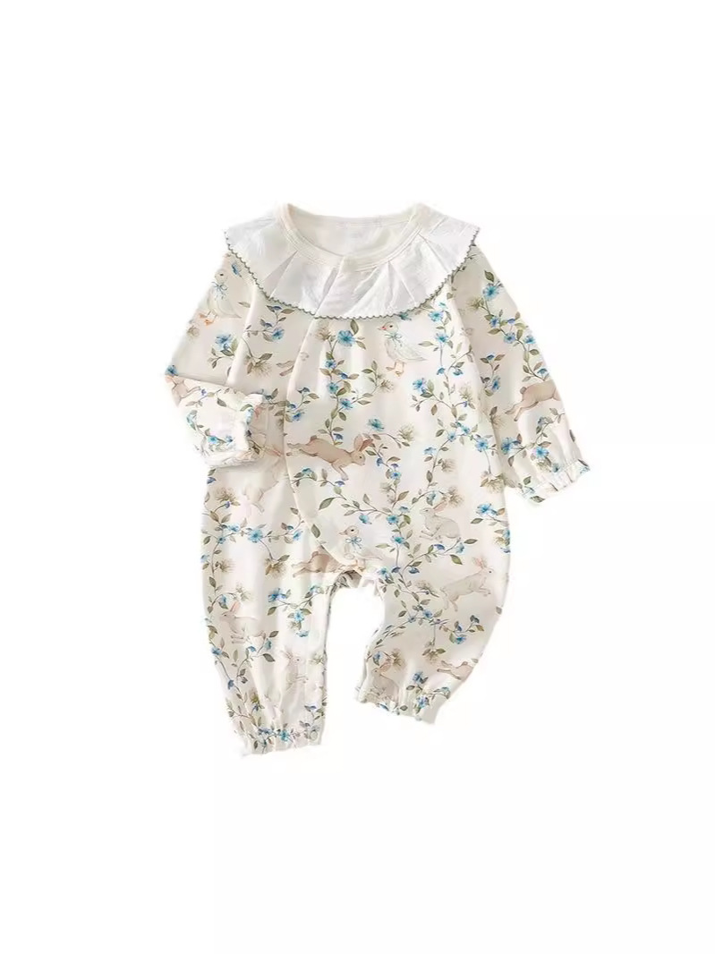 Baby camiseta de algodón puro clase A bebé dulce vestido de manga larga ropa de bebé luna llena vestido de otoño hijack image 5