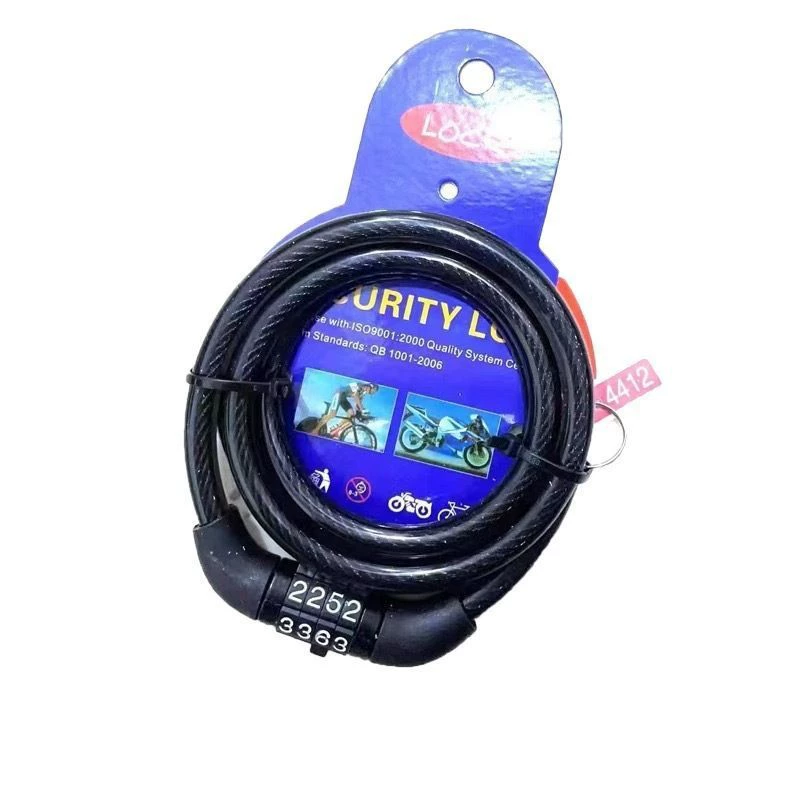 Велосипед четырехзначный кодовый замок Mountain Car Противоугонный замок Цепной замок проволоки замки замок электрический автомобиль кодовый замок