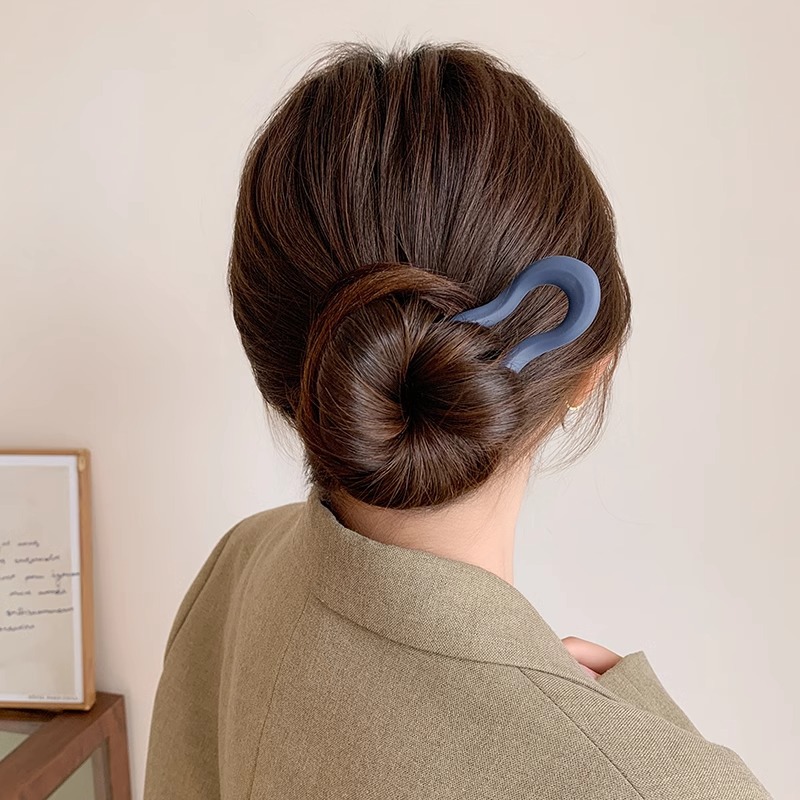 Pein nuevo estilo chino en forma de U pinzas de cabello para mujeres cabeza fijación artefacto mágico 2024 nuevo pinzas de cabello detrás de la cabeza enchufe adorno